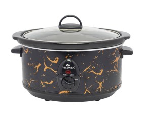 VSC03MB Hitam Penanak Perlahan Slow Cooker 3.5 L Motif Marmer